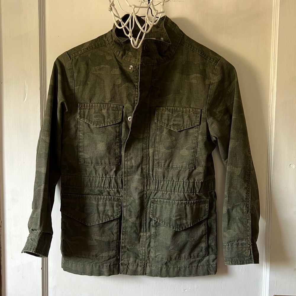 Lined camo cotton jacket